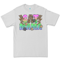 Dove Grey cat mama Premium Tee - CowhideDigitalArt