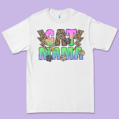Cat Mama Premium Tee Designed By Cowhidedigitalart