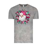 Cloud Rock pink Christmas Santa Claus sunflower Vintage Tee - Jasminsmagicworld
