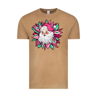 Vintage Camel pink Christmas Santa Claus sunflower Vintage Tee - Jasminsmagicworld