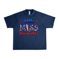 Navy little miss firecracker Urban Heavy Tee - NancyCooperArtShop