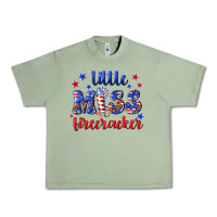 Oil Green little miss firecracker Urban Heavy Tee - NancyCooperArtShop