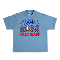 Pebble Blue little miss firecracker Urban Heavy Tee - NancyCooperArtShop