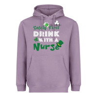 Lavender Safety First Drink With A Nurse Heavyweight Hoodie - Bettercallsaul