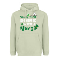 Matcha Safety First Drink With A Nurse Heavyweight Hoodie - Bettercallsaul