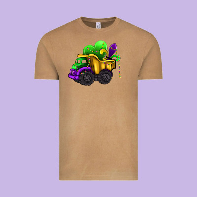 Loads Of Mardi Gras Truck Vintage Tee Designed By Adodesignshop