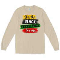Mushroom it s the black excellence for me Long Sleeve Tee - MaliasSmallBusiness