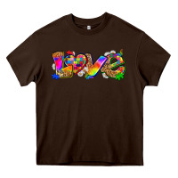 Chocolate Brown love autism Heavy Core Tee - Zillion Design Studio