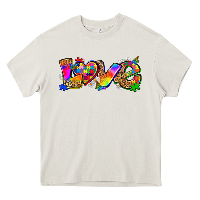 Love Autism Heavy Core Tee by Zillion Design Studio | Teevron