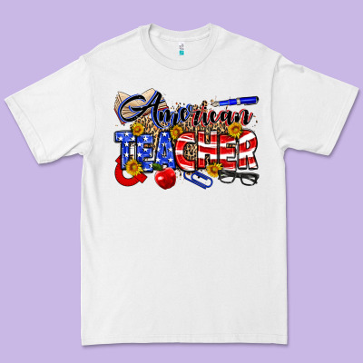 American Teacher Premium Tee Designed By Neo Western