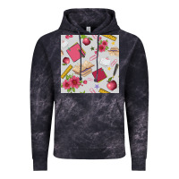 Cloud Black back to school  seamless pattern Vintage Hoodie - BundleAndBundleShop
