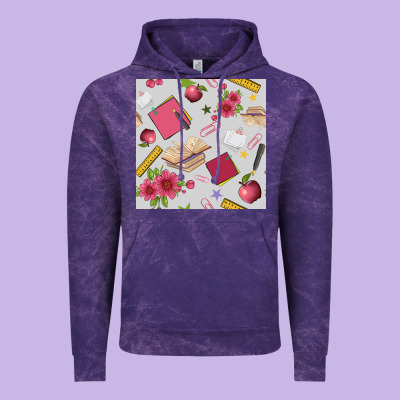 Back To School  Seamless Pattern Vintage Hoodie Designed By Bundleandbundleshop