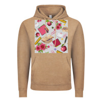 Vintage Coffee back to school  seamless pattern Vintage Hoodie - BundleAndBundleShop