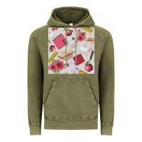 Vintage Olive back to school  seamless pattern Vintage Hoodie - BundleAndBundleShop
