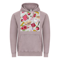 Vintage Zinc back to school  seamless pattern Vintage Hoodie - BundleAndBundleShop