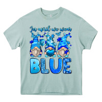 In April We Wear Blue Autism Gnomes Heavy Core Tee | Teevron