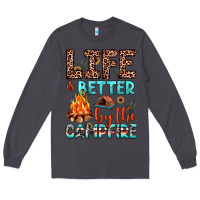 Smoke life is better by the campfire Long Sleeve Tee - JahusDesignShop