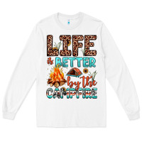 White life is better by the campfire Long Sleeve Tee - JahusDesignShop