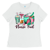 White nurse fuel coffee cups Ladies Tee - Zillion Design Studio