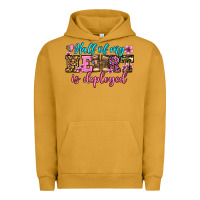 Pigment Peanut Butter half of my haert is deployed olivia Urban Hoodie - OliviaCreatesArt