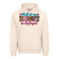 Sandshell half of my haert is deployed olivia Urban Hoodie - OliviaCreatesArt