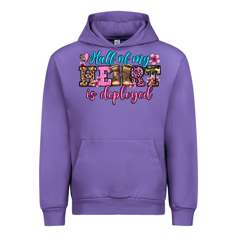 Half Of My Haert Is Deployed Olivia Urban Hoodie by OliviaCreatesArt | Teevron