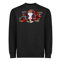 Black joy baby cow christmas Heavyweight Sweatshirt - Jasminsmagicworld