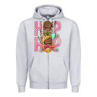 Heather Grey Hip Hop Easter Zipper Hoodie - BundleAndBundleShop