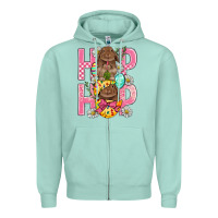 Seafoam Hip Hop Easter Zipper Hoodie - BundleAndBundleShop