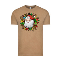 Vintage Coffee santa claus sunflower Vintage Tee - Jasminsmagicworld