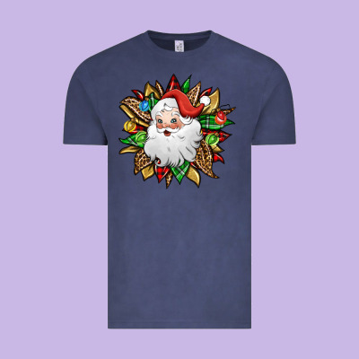 Santa Claus Sunflower Vintage Tee Designed By Jasminsmagicworld