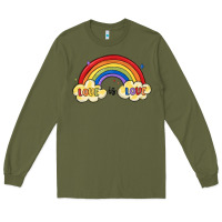 Army Green love is love lgbtq Long Sleeve Tee - MaliasSmallBusiness
