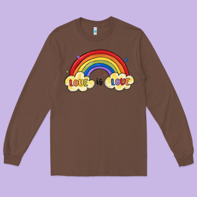 Love Is Love Lgbtq Long Sleeve Tee Designed By Maliassmallbusiness