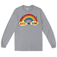 Heather Grey love is love lgbtq Long Sleeve Tee - MaliasSmallBusiness