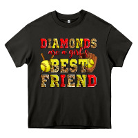 Asphalt diamonds are a girl's best friend softball Heavy Core Tee - Zillion Design Studio