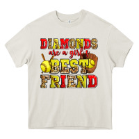Cream diamonds are a girl's best friend softball Heavy Core Tee - Zillion Design Studio