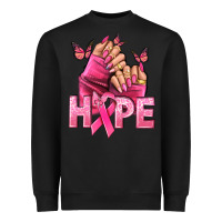 Black hope cancer nails Heavyweight Sweatshirt - NancyCooperArtShop