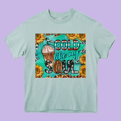 Cold Like My Soul Heavy Core Tee Designed By Barkaloodesign