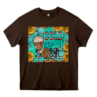 Chocolate Brown cold like my soul Heavy Core Tee - BarkalooDesign