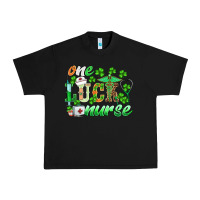 Black st.patricks one lucky nurse Urban Heavy Tee - BarkalooDesign