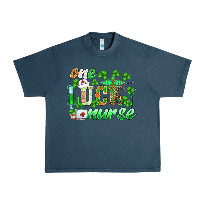 St.patricks One Lucky Nurse Urban Heavy Tee by BarkalooDesign | Teevron