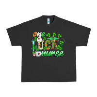 Pigment Black st.patricks one lucky nurse Urban Heavy Tee - BarkalooDesign