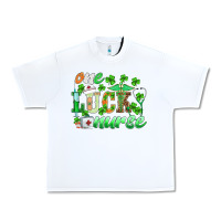 White st.patricks one lucky nurse Urban Heavy Tee - BarkalooDesign