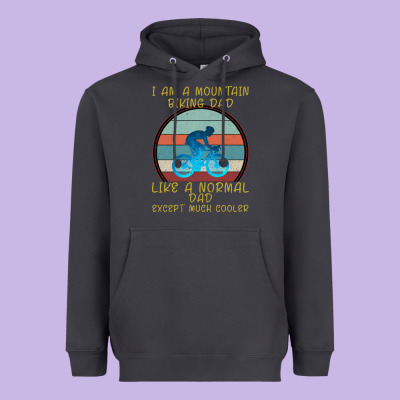 I Am A Mountain Biking Dad Heavyweight Hoodie Designed By Bettercallsaul