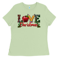 Matcha love christmas teacher Ladies Tee - RanaPortraitStore