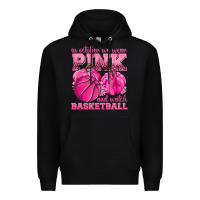 Black In October We Wear Pink and Watch Basketball Premium Hoodie - texasbilliewilder