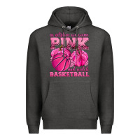 Charcoal Heather In October We Wear Pink and Watch Basketball Premium Hoodie - texasbilliewilder