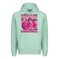 Seafoam In October We Wear Pink and Watch Basketball Premium Hoodie - texasbilliewilder