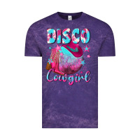 Cloud Purple disco cowgirl Vintage Tee - NancyCooperArtShop