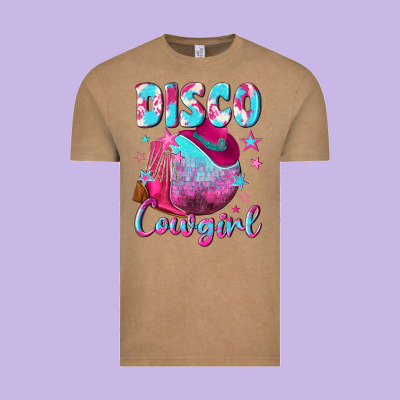 Disco Cowgirl Vintage Tee Designed By Nancycooperartshop